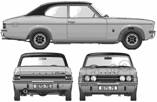 Ford Cortina de Luxe 2dr
