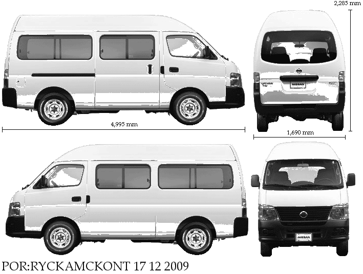 Nissan urvan vehicle dimensions #2