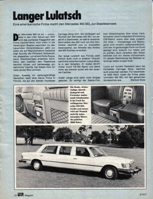 Mercedes-Benz W116 limo
