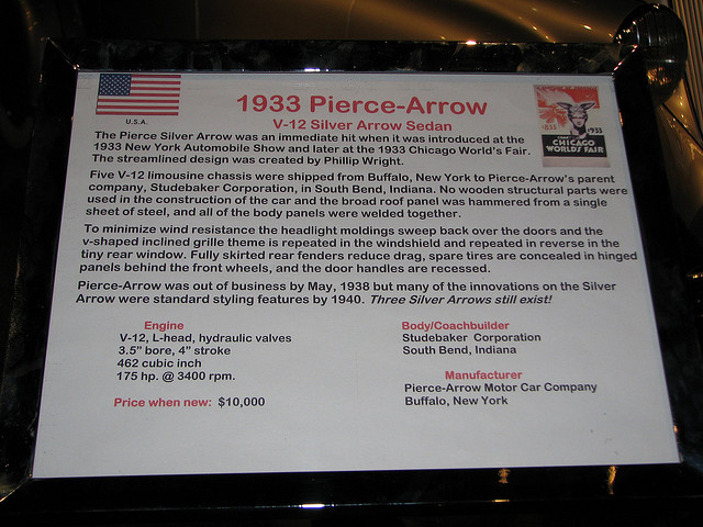Pierce-Arrow V-12 Silver Arrow Sedan