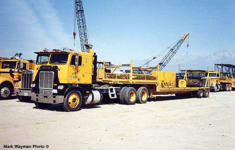 White Freightliner halfcab