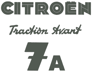 Citroen Traction Avant 7A