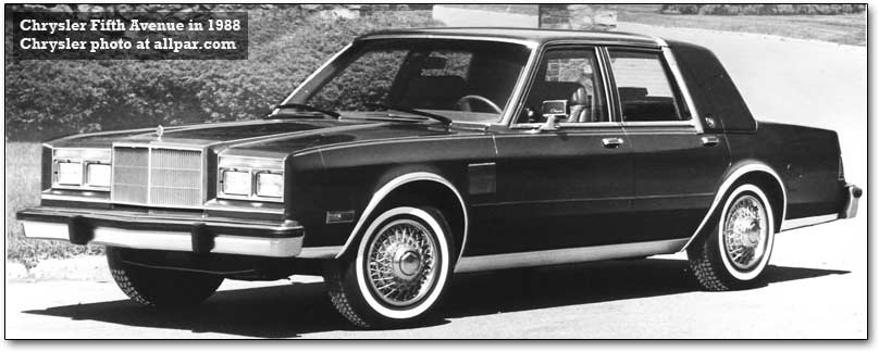 1988 Chrysler 5th ave specs #2