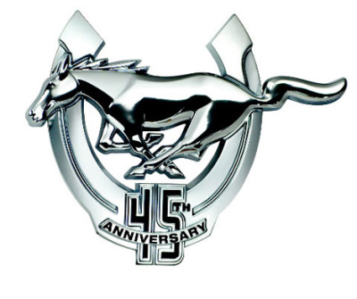 Ford Mustang GT 45th logo