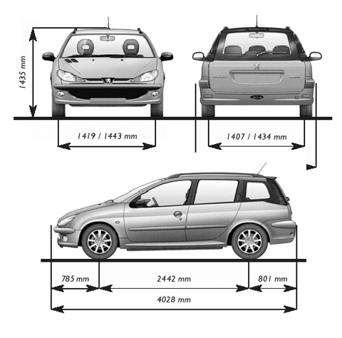 Peugeot 206 SW XR 14