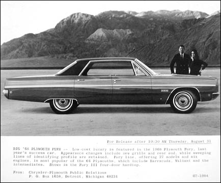 Plymouth Fury III 4 door hardtop