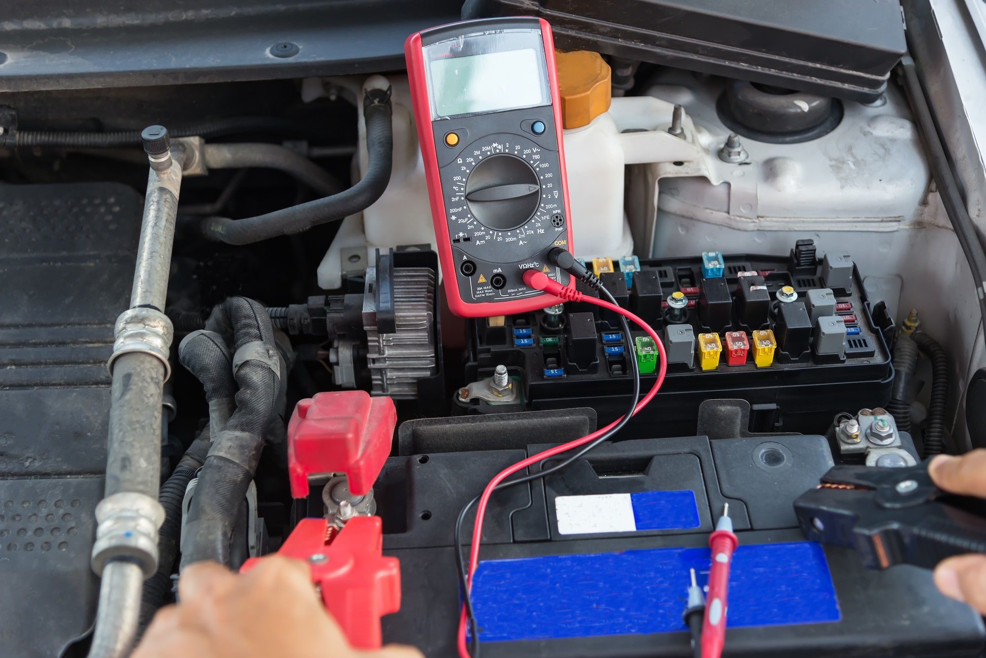 tester and circuit breakers in car