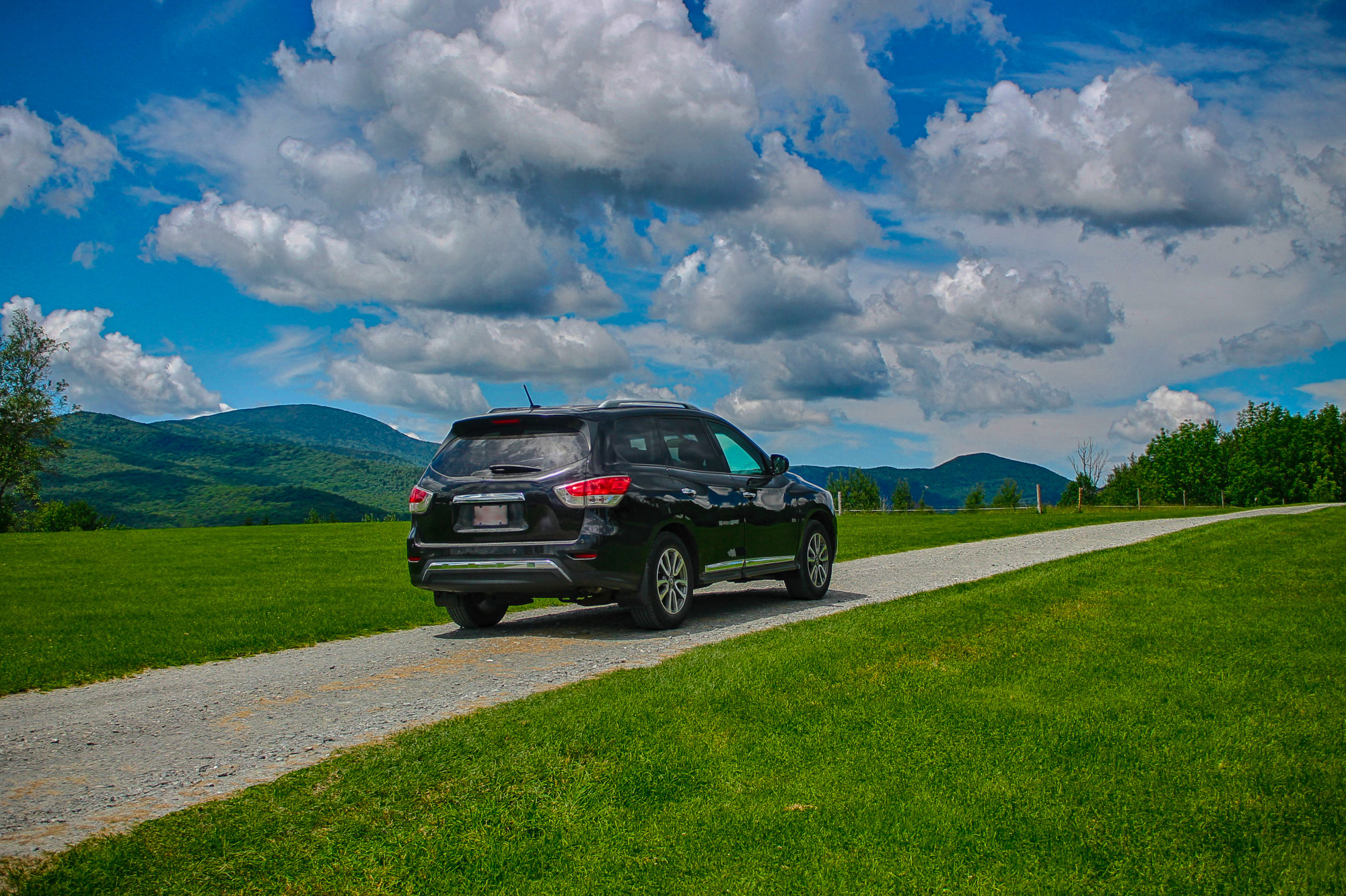 SUV on road