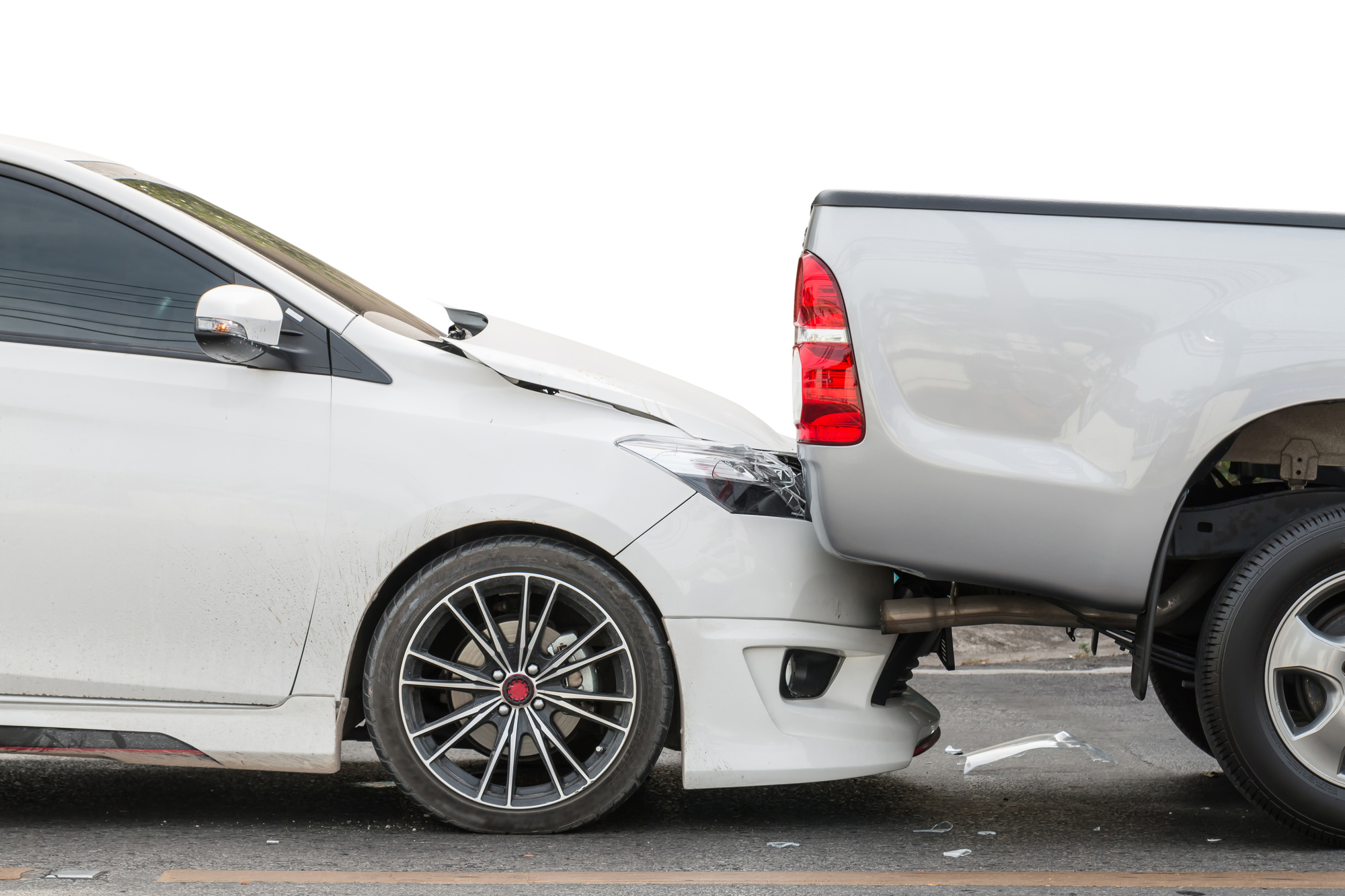 Rear End Collision Between Two Cars