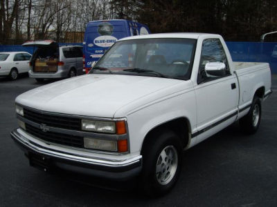 Buy 1992 Chevrolet 1500 Base127,867,Regular Cab Pickup,White,Gray,A4412 ...