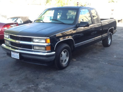 Buy 1996 Chevrolet 1500 Silverado189,859,Extended Cab Pickup,Black,grey ...