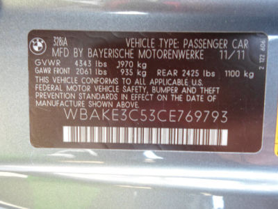 2012 BMW 328  i