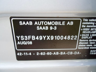 2009 Saab 9-3  2.0T
