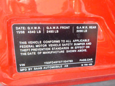 2007 Saab 9-3  2.0T