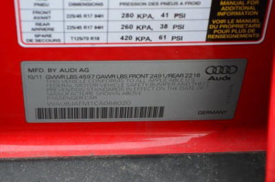 2012 Audi A3  2.0 TDI Premium