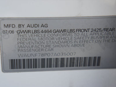 2007 Audi A3  2.0T