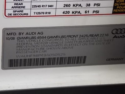 2009 Audi A3  2.0T
