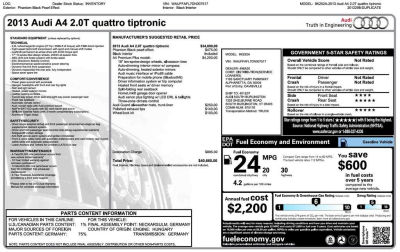 2013 Audi A4  2.0T Premium quattro