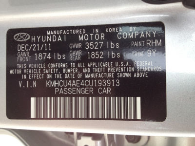 2012 Hyundai Accent GLS