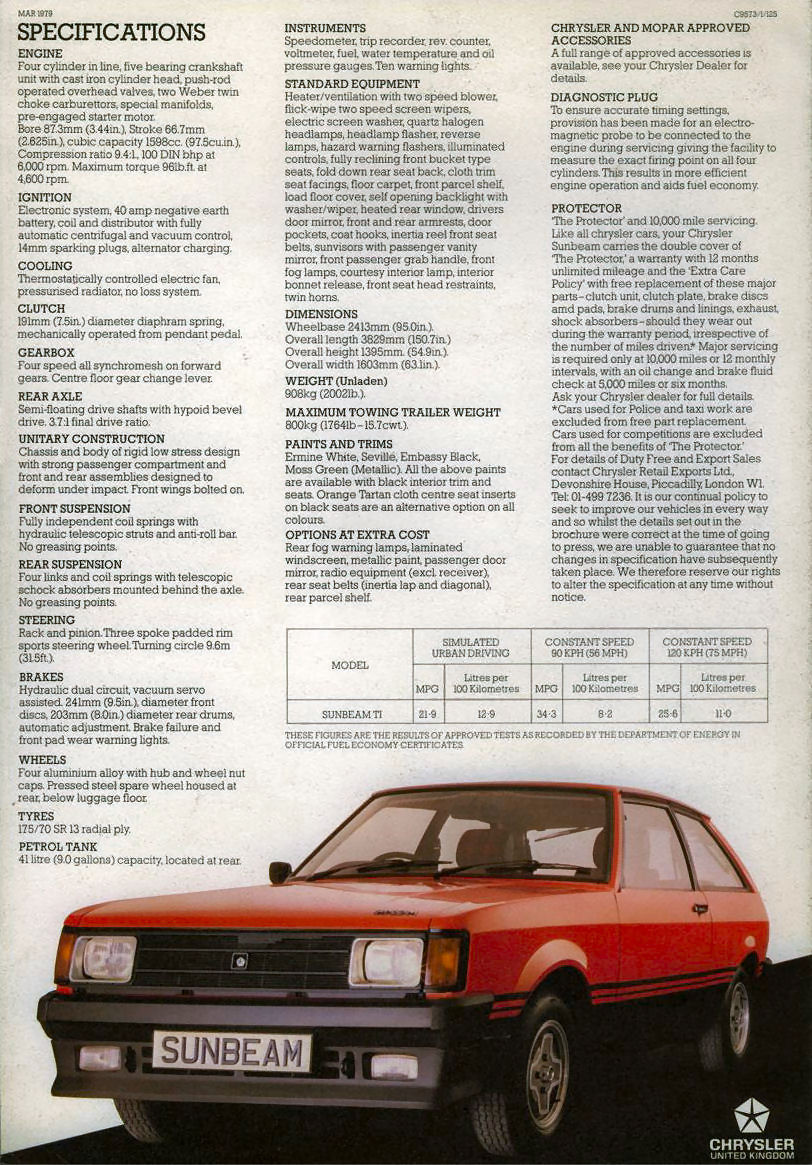 Chrysler Sunbeam Ti