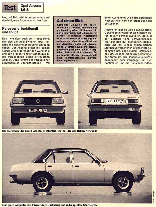 Opel Ascona 19S