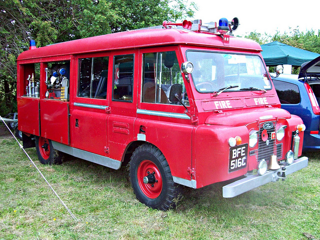 Land Rover Fire Pump