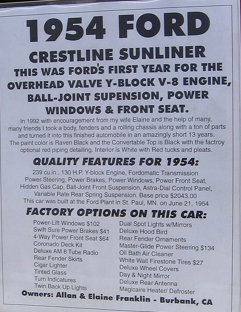 Ford Crestline Sunliner conv