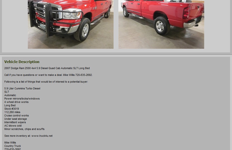 Dodge Ram 2500 SLT Heavy Duty Quad Cab