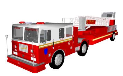 Seagrave Tiller Ladder Truck