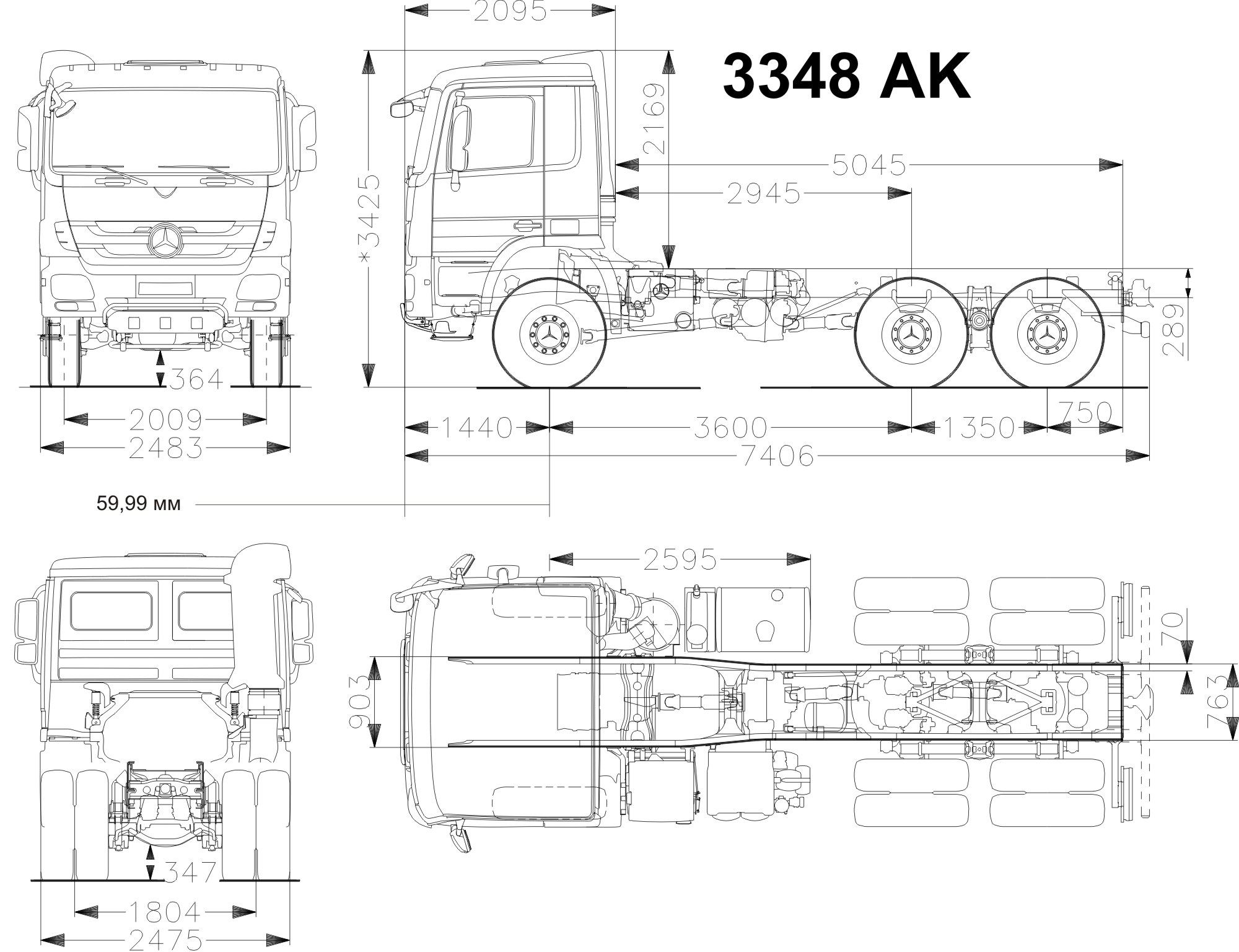 Mercedes-Benz Actros 3348