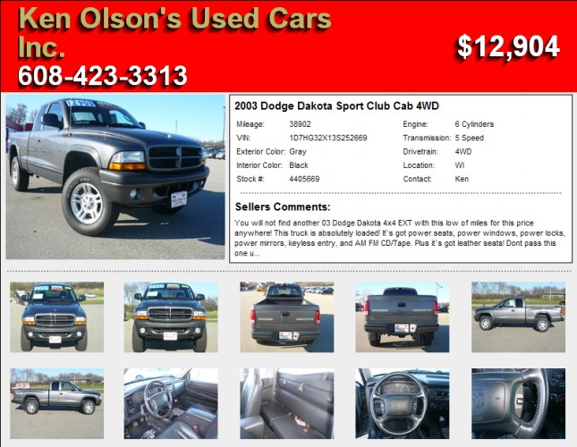 Dodge Dakota Sport 39 Club Cab