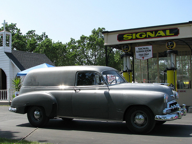 Chevrolet Panel Delivery with a 1952 Gril