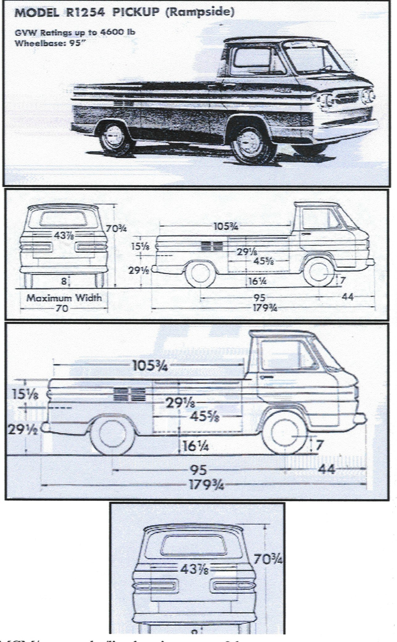 Chevrolet Corvair Rampside Pickup