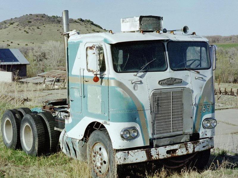 White Freightliner coe