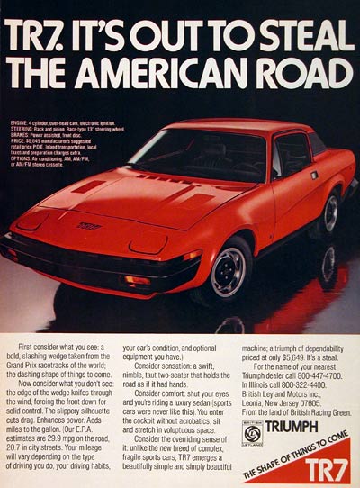 Triumph TR7 coupe