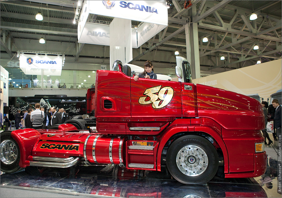 Scania r999 Red Pearl заряженный грузовик кабриолет