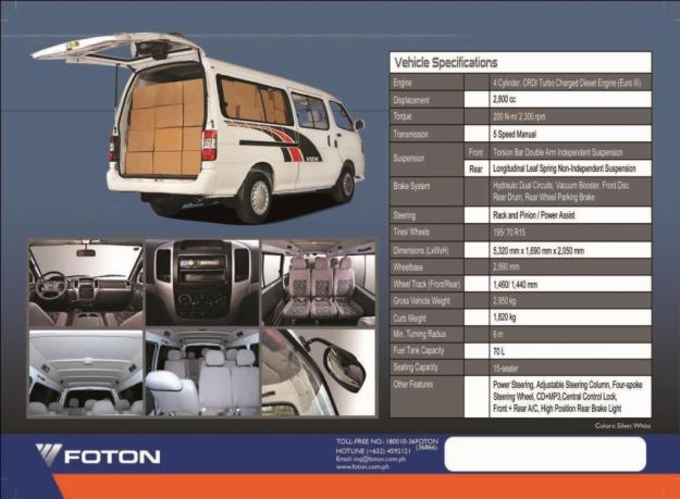 Foton View Van