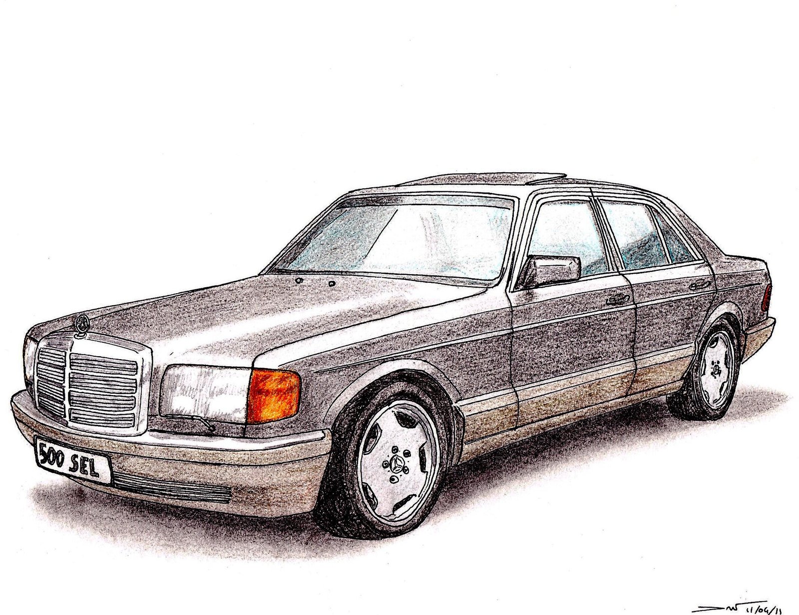 Mercedes w124 vector