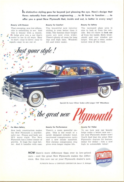 Plymouth Special De Luxe sedan