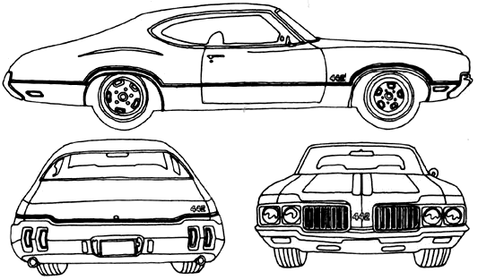 Oldsmobile Cutlass 442 coupe