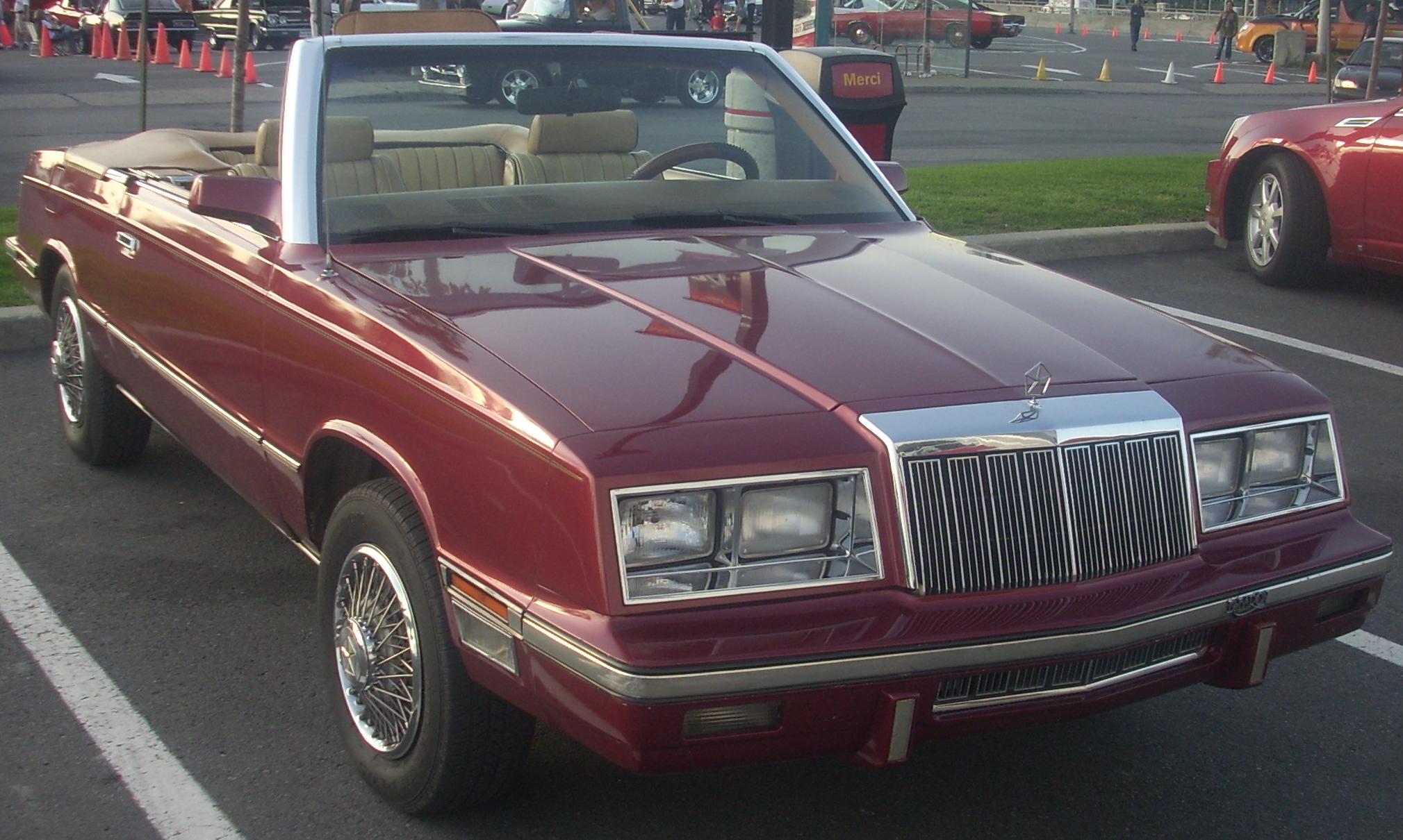 Chrysler Le Baron convertible