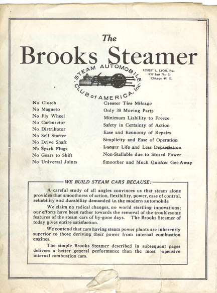 Brooks Steamer