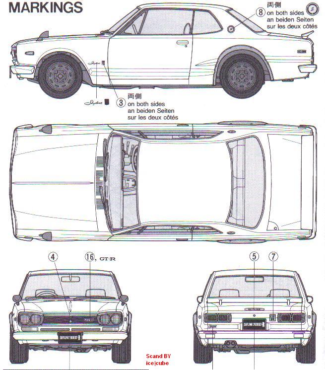 Nissan skyline чертеж