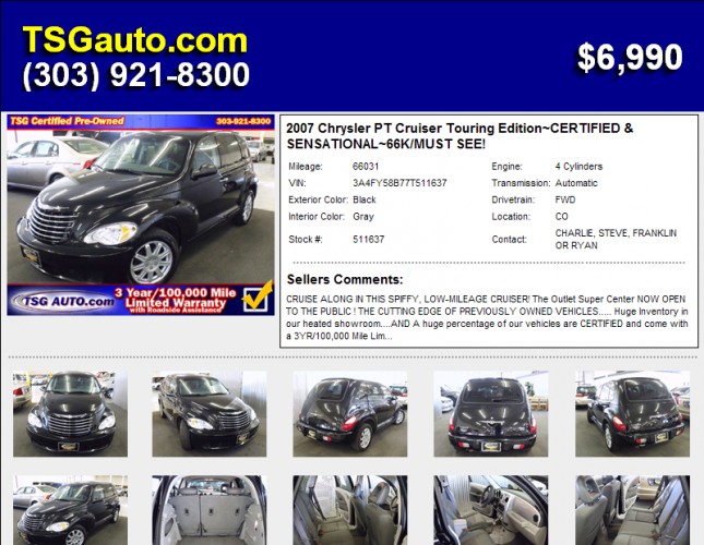 Chrysler PT Cruiser Touring Edition Chrysler PT Cruiser Touring Edition