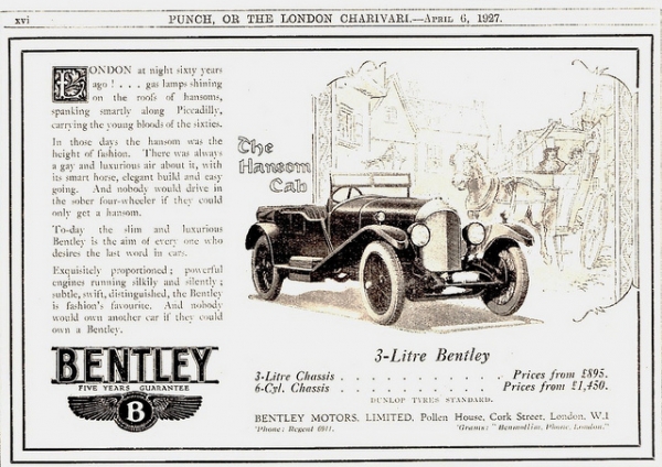 Bentley 3 litre tourer