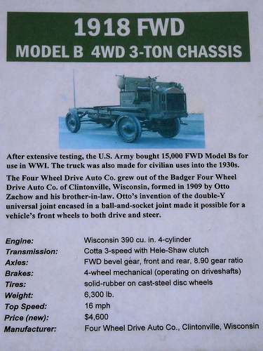 Four Wheel Drive Model B 4WD 3 Ton Chassis