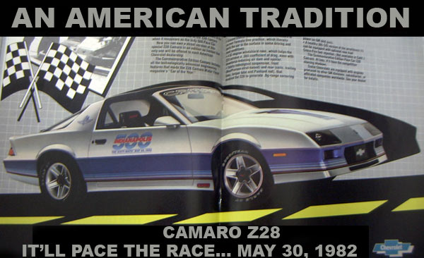 Chevrolet Camaro Z28 pace car