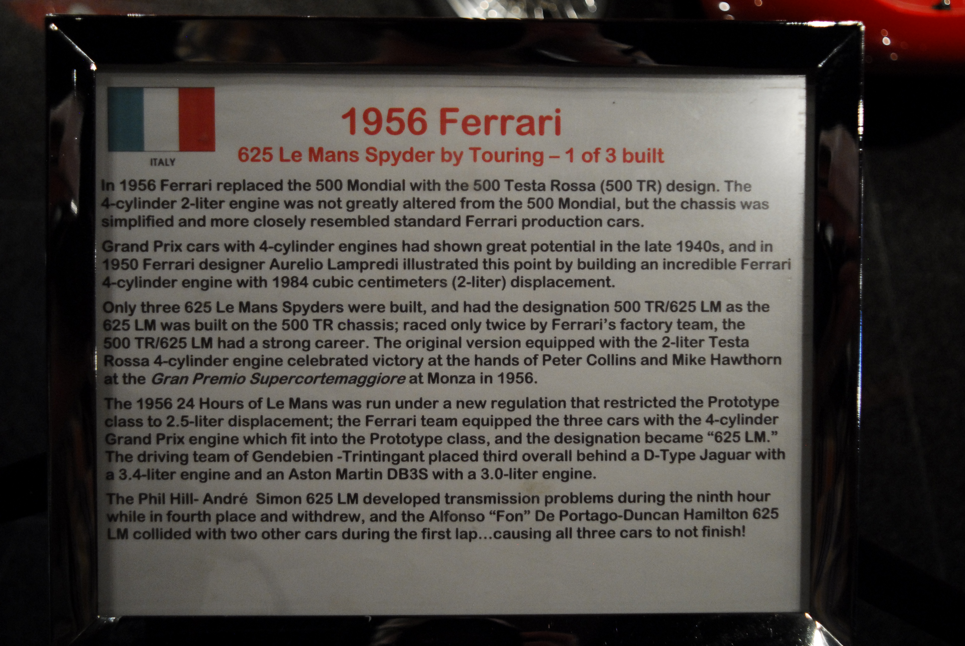 Ferrari 625 LeMans Spyder Touring
