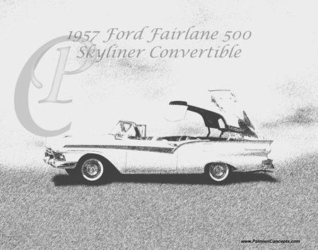 Ford Fairlane 500 Skyliner convertible