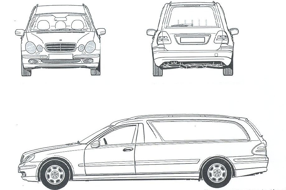 Мерседес w210 нарисовать